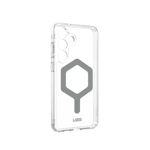 Zbliżenie na etui UAG Urban Armor Gear, ukazujące hybrydowy materiał i precyzyjne wycięcia.