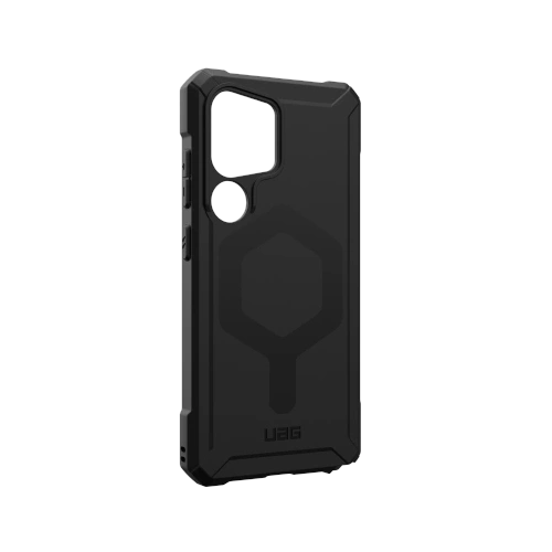 Etui UAG Urban Armor Gear w kolorze czarnym, idealne dopasowane do Samsung Galaxy S25 Ultra 5G.