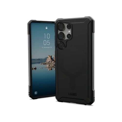 Etui UAG na tle minimalistycznym, podkreślające jego nowoczesny design i funkcjonalność.