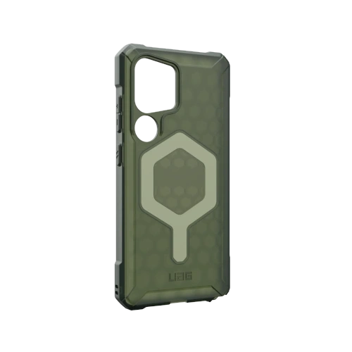 Etui UAG Urban Armor Gear w kolorze oliwkowym, idealnie dopasowane do Samsung Galaxy S25 Ultra 5G.