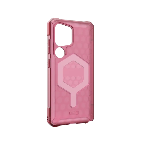 Etui UAG Urban Armor Gear Essential Armor w kolorze berry, z widocznym modułem magnetycznym.