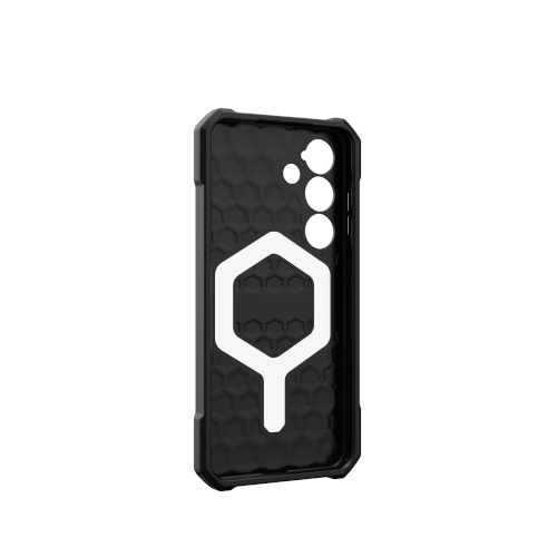 Widok etui z wbudowanym modułem magnetycznym, podkreślający jego funkcjonalność.