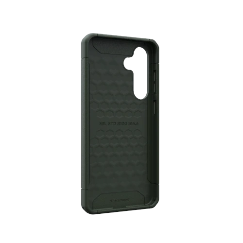 Hybrydowe etui UAG z zielonym wykończeniem, zapewniające ochronę i styl.