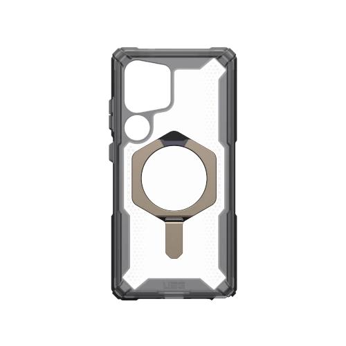 Etui UAG Plasma XTE Magnet dla Samsung Galaxy S25 Ultra 5G w kolorze ash/titanium, z widocznymi detalami konstrukcji.