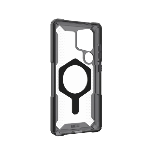 P&oacute;łprzezroczyste etui UAG na Samsung Galaxy S25 Ultra 5G, prezentujące elegancki wygląd i nowoczesny design.