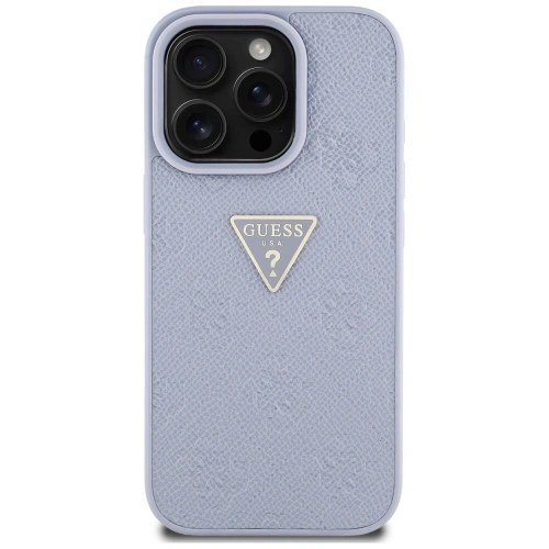Hybrydowe etui Guess z charakterystycznym wzorem 4G, pasujące do Apple iPhone 16 Pro Max.