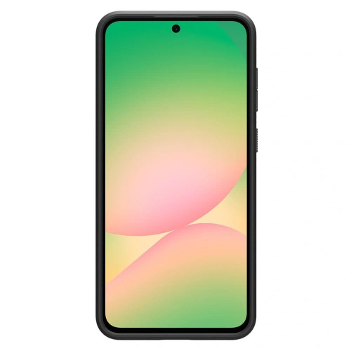 Etui Spigen Liquid Air umieszczone na Samsung Galaxy A56 5G, podkreślające jego elegancki wygląd.