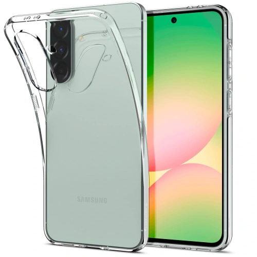 Zbliżenie na etui Spigen Liquid Crystal, ukazujące elastyczny materiał TPU.