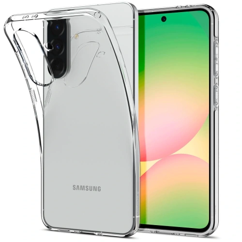 Etui Spigen zamontowane na Samsung Galaxy A56 5G, prezentujące jego design.