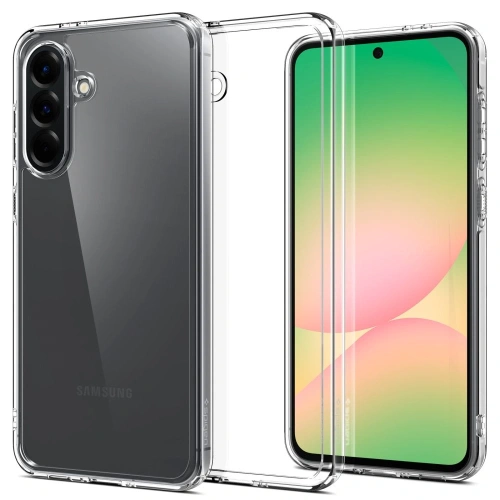 Samsung Galaxy A56 5G w etui Spigen Ultra Hybrid, prezentujące elegancki wygląd.