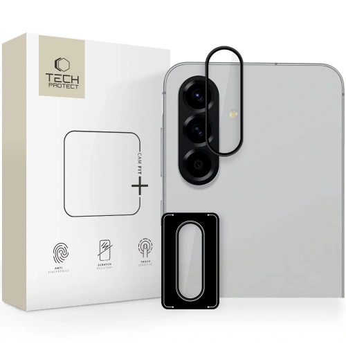 Osłona na aparat Tech-Protect Camring Fit+ w kolorze czarnym dla Samsung Galaxy A36/A56 5G.