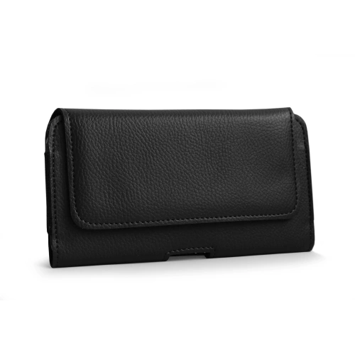 LURESKO HEL S Eco belt case for phone 131x62x12mm (black ribbed black thread)