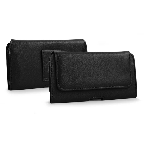 LURESKO HEL XL Eco belt case for phone 165x82x12 (black ribbed black thread)