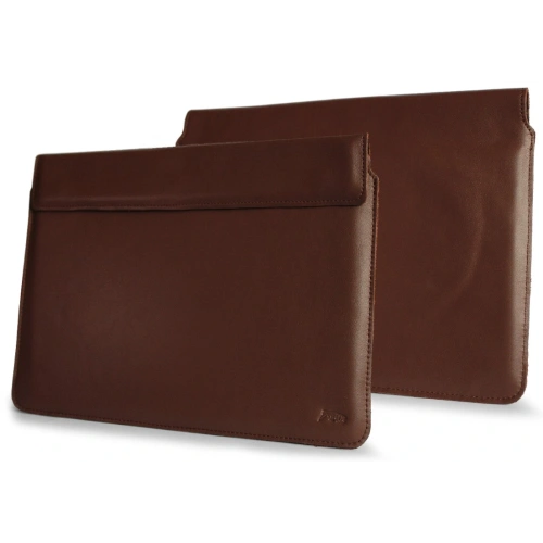 Leather case LURESKO CLAYER XL+ for tablet 290 x 212 x 9mm (smooth brown)