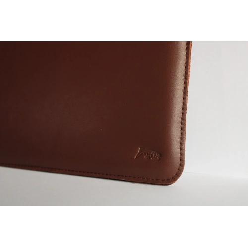 Leather case LURESKO CLAYER XL+ for tablet 290 x 212 x 9mm (smooth brown)