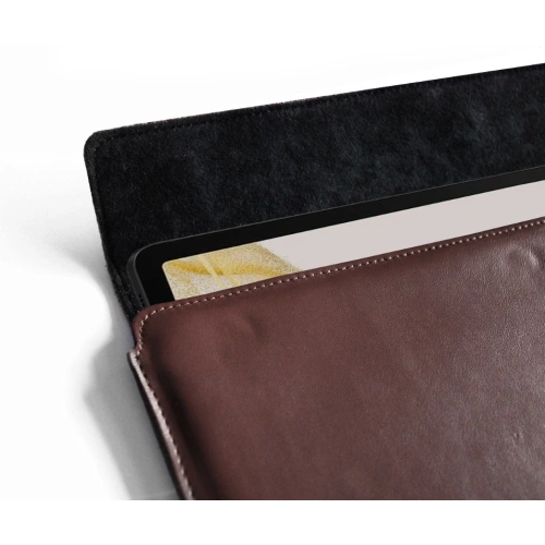 Leather case LURESKO CLAYER XL+ for tablet 290 x 212 x 9mm (smooth brown)