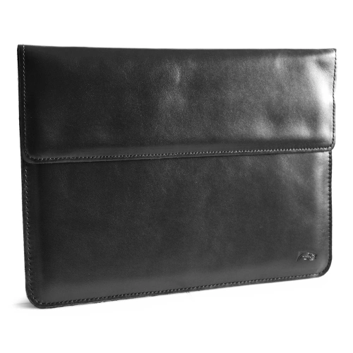 Leather case LURESKO CLAYER XL2 GKL for tablet 249 x 181 x 9mm (black smooth black thread)