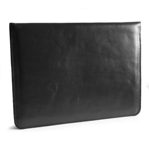 Leather case LURESKO CLAYER XL2 GKL for tablet 249 x 181 x 9mm (black smooth black thread)