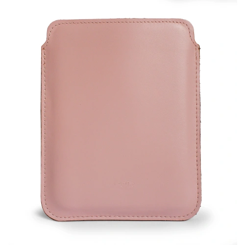 Leather case LURESKO MASTER S for eBook 162x113x9mm (smooth pink with pink thread)