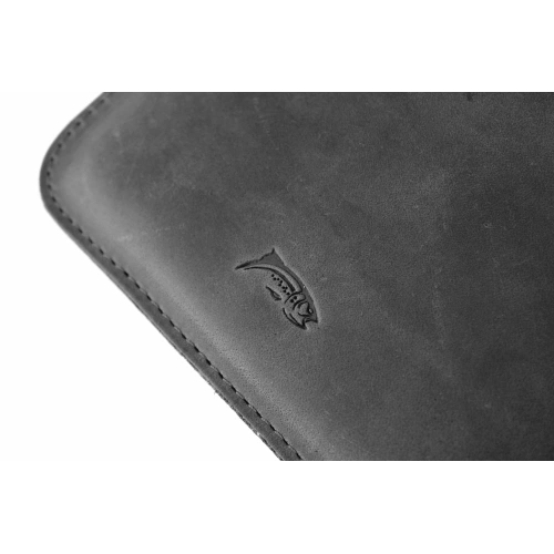 Leather case LURESKO MASTER S for e-book 162x113x9mm (gray vintage)