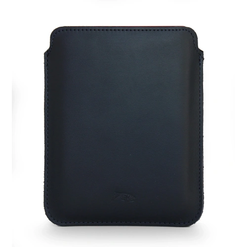 Leather case LURESKO MASTER S for e-book 162x113x9mm (navy smooth)