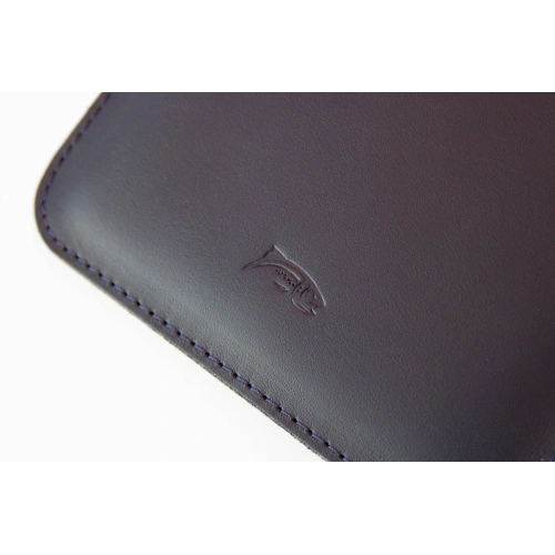Leather case LURESKO MASTER S for e-book 162x113x9mm (navy smooth)