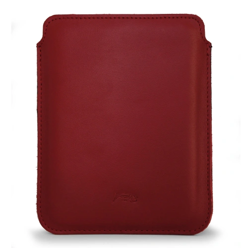 Leather case LURESKO MASTER S for e-book 162x113x9mm (smooth red)