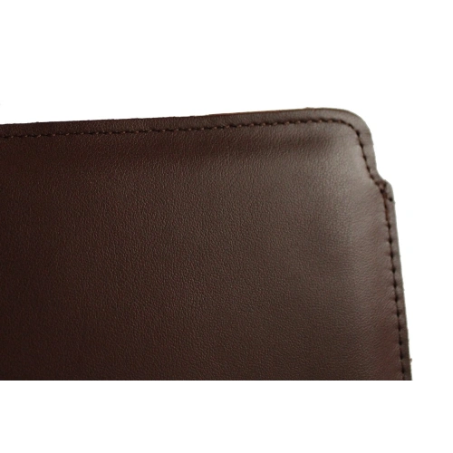 Leather case LURESKO MASTER S for e-book 162x113x9mm (brown smooth)