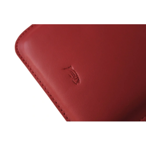 Leather case LURESKO MASTER M for ebook 177x130x9mm (red smooth) (PAP)