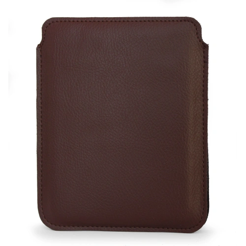 Leather slipcase LURESKO for e-book 162x113x9mm (brown)