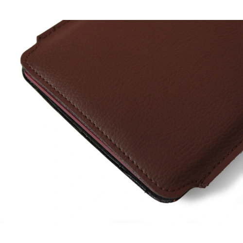 Leather slipcase LURESKO for e-book 162x113x9mm (brown)
