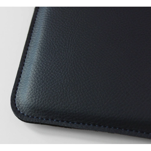 Leather slipcase LURESKO for ebook 177x130x9mm (navy blue) (PAP)