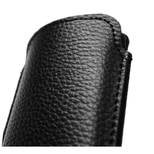 Leather slip case LURESKO SLEEVE XS for small phones / feature phones 119mm x 53mm (black)