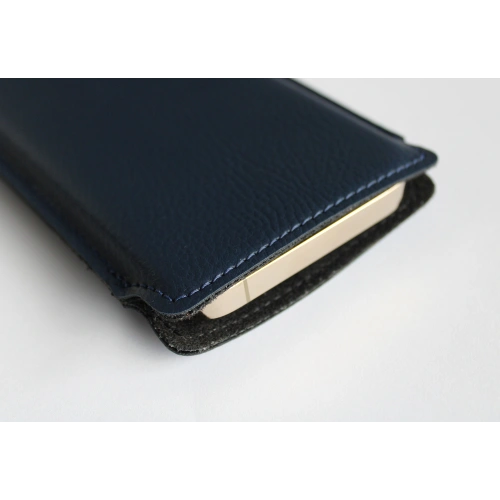 Leather slipcase LURESKO LILNER XXXL for ECO phone (blue)