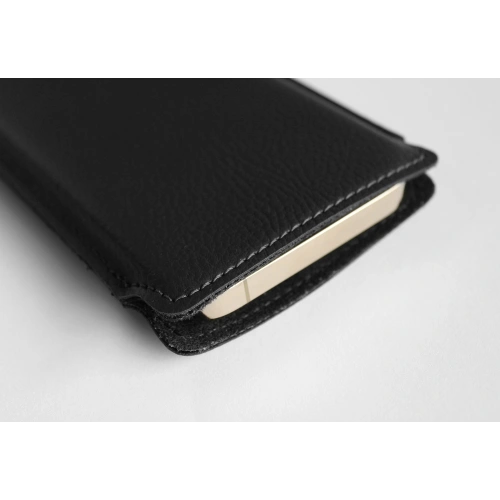 Leather slipcase LURESKO LILNER XXXL for ECO phone (black)