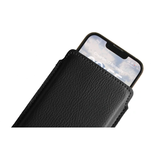 Leather slipcase LURESKO LILNER XXXL for ECO phone (black)