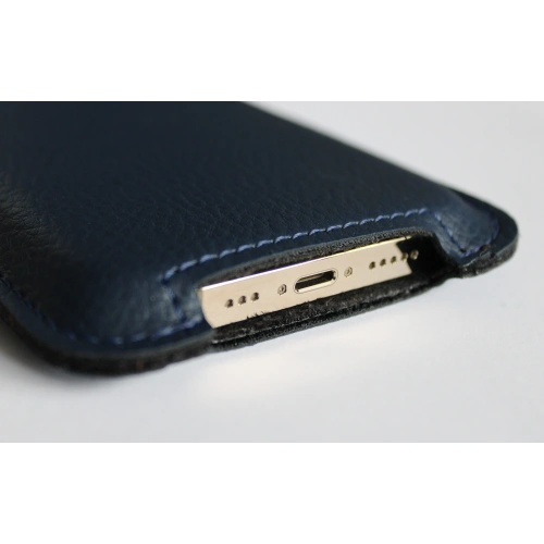 Leather slipcase LURESKO LILNER XXL for ECO phone (blue)