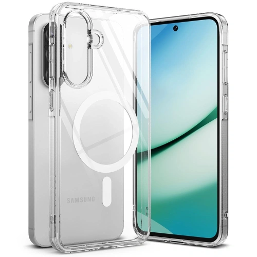 Etui Ringke Fusion Magnetic w przezroczystym kolorze, idealne dla Samsung Galaxy A36/A56 5G.