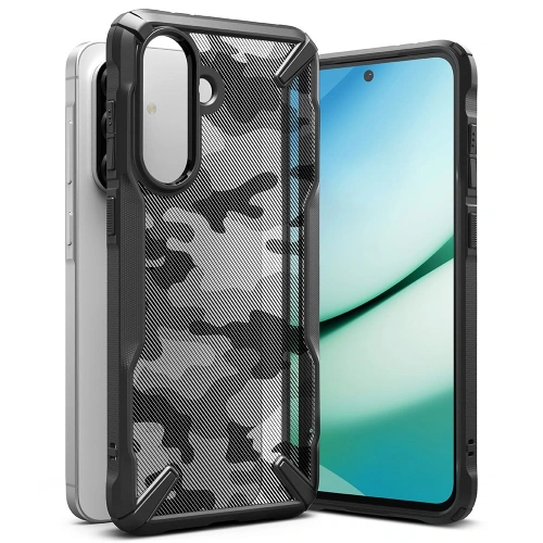 Etui Ringke Fusion-X w kolorze czarnym, idealne dla Samsung Galaxy A36/A56 5G