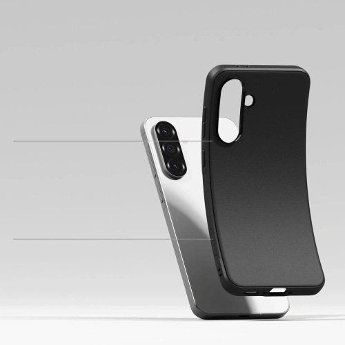 Etui Ringke Onyx na telefonie Samsung Galaxy A36, prezentujące perfekcyjne dopasowanie.