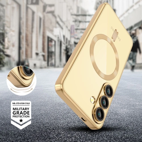 Zbliżenie na etui Tech-Protect Magflex MagSafe, ukazujące precyzyjne wycięcia na porty.