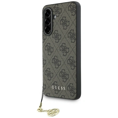 Etui Guess 4G Charms Collection w brązowym kolorze, idealne do Samsung Galaxy A56.