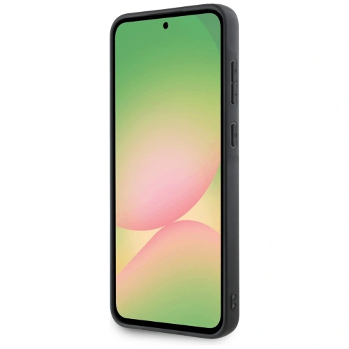 Etui Guess na plecki, stylowy dodatek do Samsung Galaxy A56 w czarnym kolorze.