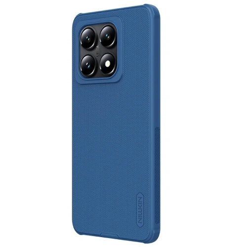 Etui Nillkin Super Frosted Shield Pro in blau, ideal für Xiaomi 14T.