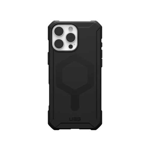 Etui UAG Urban Armor Gear w kolorze czarnym, idealne dopasowane do iPhone 16 Pro Max.
