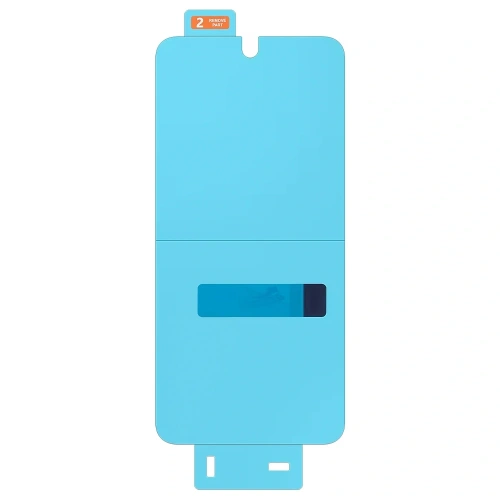 Zestaw do aplikacji folii ochronnej na telefon Samsung Galaxy A56, z bliska.