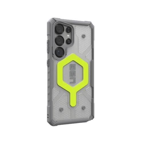 Etui UAG zamontowane na Samsung Galaxy S25 Ultra, prezentujące nowoczesny design i funkcjonalność.