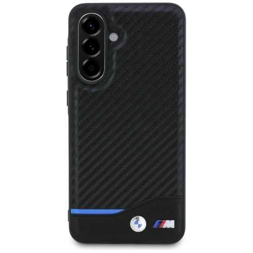 Etui BMW M Carbon w kolorze czarnym, idealne do Samsung Galaxy A56.