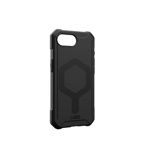 Hybrydowe etui UAG z bliska, pokazujące detale i wycięcia na porty.