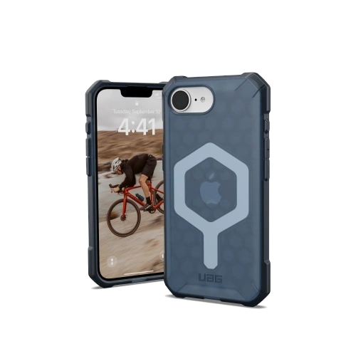 Etui UAG Urban Armor Gear w kolorze cloud blue, idealnie dopasowane do Apple iPhone 16e.